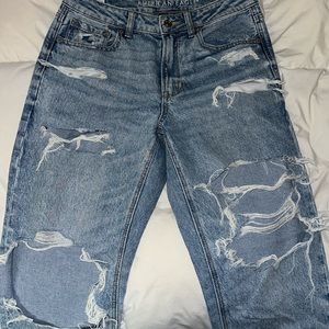 AE strigid mom jeans